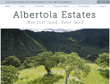 Tablet Screenshot of albertolaestates.com